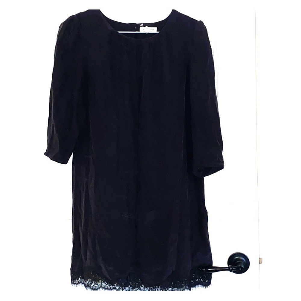 Silence & Noose Little black dress. Lace. Silk